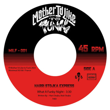Harri Stojka Express - What a Funky Night / Marihuana Vinyl Vinly Record