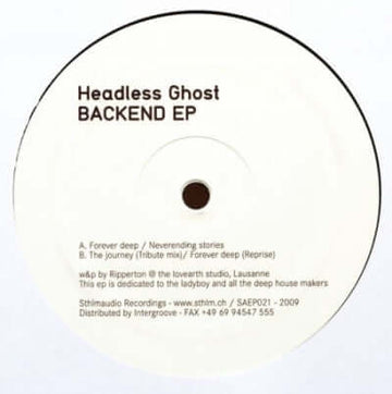 Headless Ghost - Backend EP Vinyl Vinly Record
