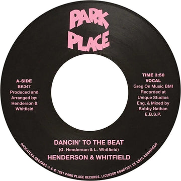 Henderson & Whitfield - Dancin To The Beat 45 Vinyl Vinly Record
