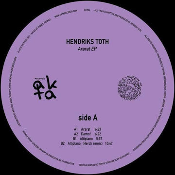 Hendriks Toth - Ararat EP Vinyl Vinly Record