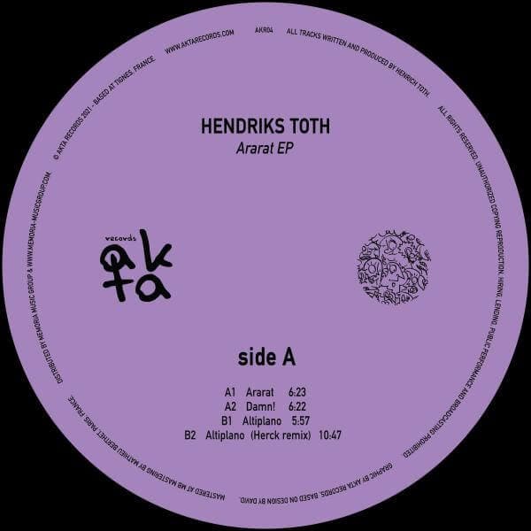 Hendriks Toth - Ararat EP Vinyl