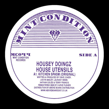 Housey Doingz - House Utensils Vinyl Vinly Record