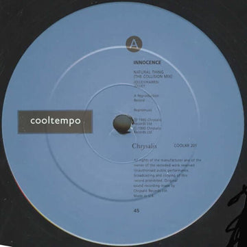 Innocence - Natural Thing (The Collision Mix) Vinyl Vinly Record
