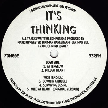 Its Thinking - 'Afterglow' Vinyl Vinyl Vinly Record