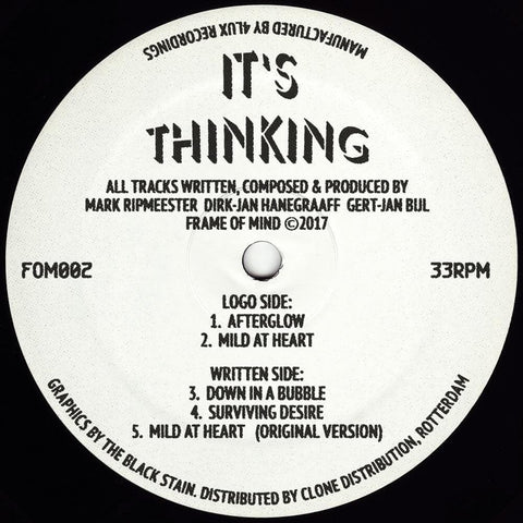 Its Thinking - 'Afterglow' Vinyl Vinyl - Vinyl Record