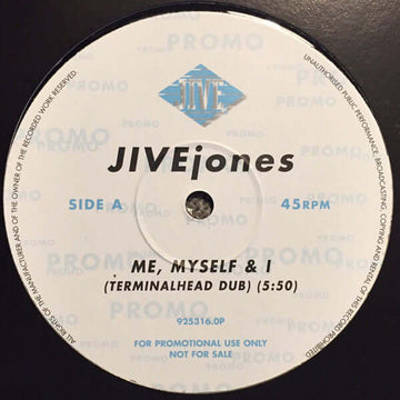 Jive Jones - Me, Myself & I Vinyl Vinly Record