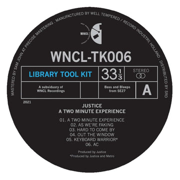 Justice - 'A Two Minute Experience' Vinyl Vinyl Vinly Record
