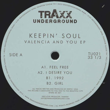 Keepin Soul - Valencia & You Vinyl Vinly Record