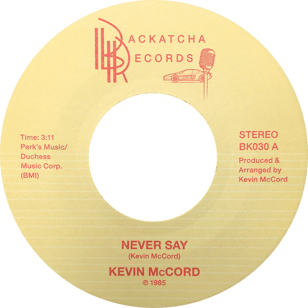 Kevin McCord - Never Say / When The Night Comes [Warehouse Find] Vinyl