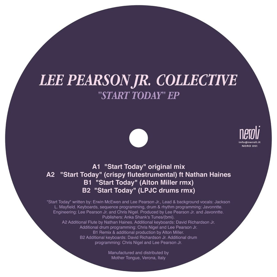 Lee Pearson Jr. Collective - Start Today EP