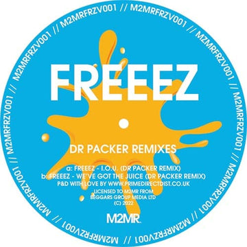 Freeez - 'I.O.U / We’ve Got The Juice (Dr Packer Remixes)' Vinyl - Artists Freeez Dr Packer Genre Nu-Disco, Brit-Funk Release Date 2 Aug 2022 Cat No. M2MRFRZV001 Format 12