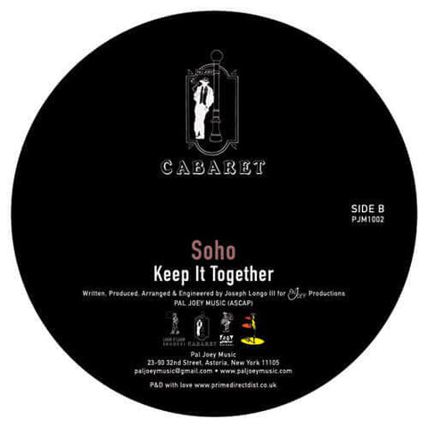Soho ‎aka Pal Joey - Hot Music / Keep It Together - Artists Soho Pal Joey Genre Deep House Release Date Cat No. PJM1002 Format 12" Vinyl - Cabaret - Cabaret - Cabaret - Cabaret - Vinyl Record