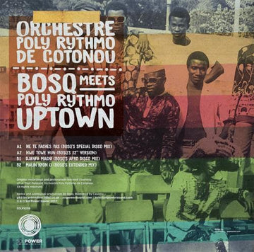 Orchestre Poly Rythmo de Cotonou - Bosq Meets Poly Rythmo Uptown - http://www.primedirectdist.co.uk/products/Vinyl/SOLPFor over 40 years Orchestre Poly Rythmo de Cotonou has combined traditional Beninese music with soul, funk, afrobeat, rhumba and Cuban.. Vinly Record
