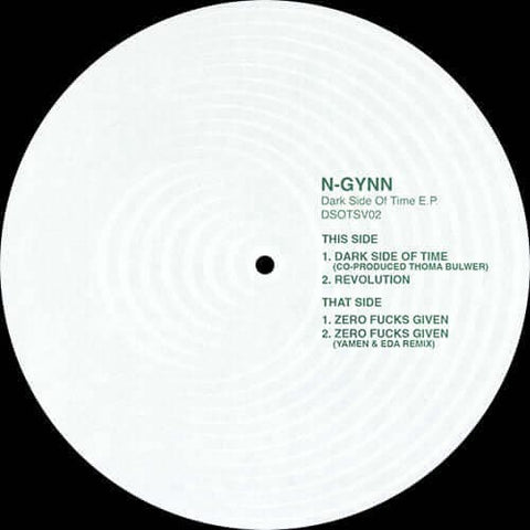 N-Gynn - Dark Side Of Time - Artists N-Gynn Genre Tech House Release Date 14 Apr 2023 Cat No. DSOTSV02 Format 12" Vinyl - Dark Side Of The Sun - Vinyl Record