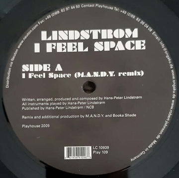 Lindstrøm - I Feel Space (M.A.N.D.Y. Remix) Vinyl Vinly Record
