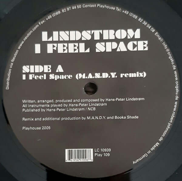 Lindstrøm - I Feel Space (M.A.N.D.Y. Remix) Vinyl