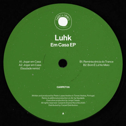 Luhk - Em Casa EP [Ltd. 150 Copies - 1 Per Customer] Vinyl - Vinyl Record