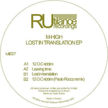 M - HIGH - Lost In Translation Vinyl Vinly Record