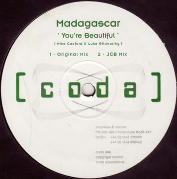Madagascar - You're Beautiful Vinyl Vinly Record