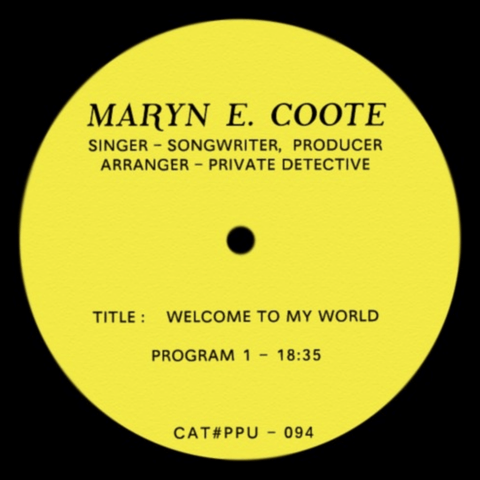 Maryn E Coote - Welcome To My World [Warehouse Find] Vinyl - Vinyl Record