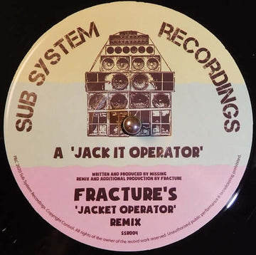 Missing - Jack It Operator Vinyl Vinly Record