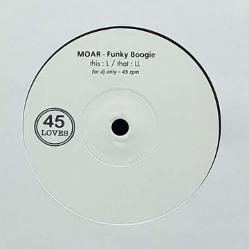 Moar - Funky Boogie Vinyl Vinly Record