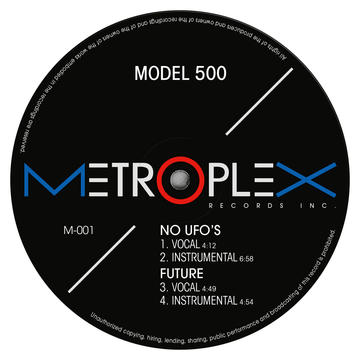Model 500 - No UFO's Vinyl Vinly Record