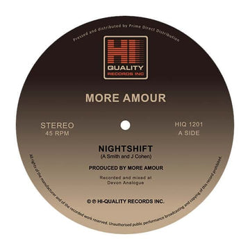 More Amour - Nightshift / Don't Look Down Vinyl Vinly Record