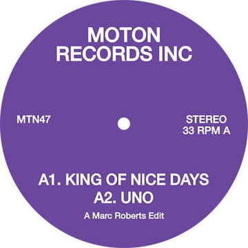 Moton Records Inc - Marc Roberts Edits Vinyl Vinly Record