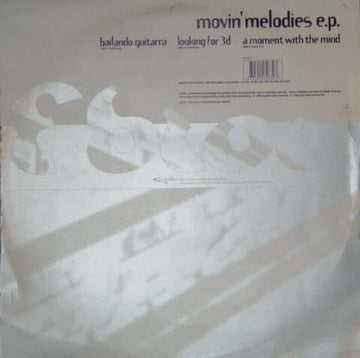 Movin' Melodies - Movin' Melodies E.P. Vinyl Vinly Record
