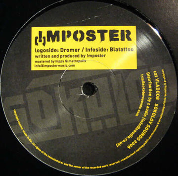 !mposter - Dromer / Blatattoo Vinyl Vinly Record