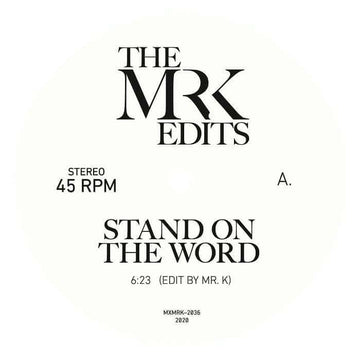 Mr K - Stand On The Word [Warehouse Find] Vinyl Vinly Record
