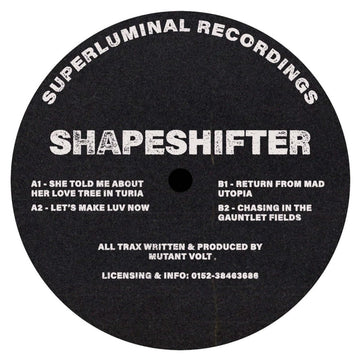 Mutant Volt - 'Shapeshifter' Vinyl Vinyl Vinly Record