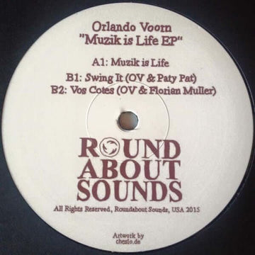 Orlando Voorn - Muzik is Life EP Vinyl Vinly Record