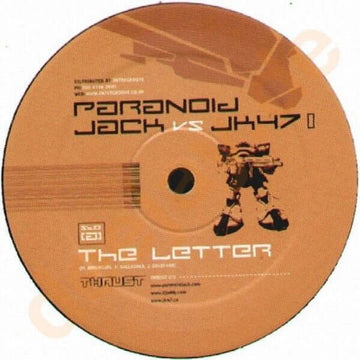Paranoid Jack / JK47 / Addy - The Letter / Movin Vinyl Vinly Record