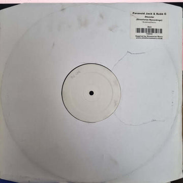 Paranoid Jack & Robb G - Disaster Vinyl Vinly Record