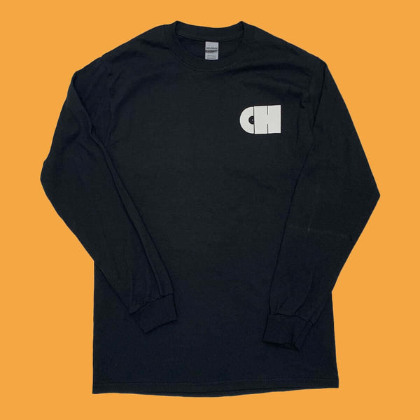 'Pushing The Music We Love' Black Long Sleeve T-Shirt (Ltd. 12 Print) Vinyl