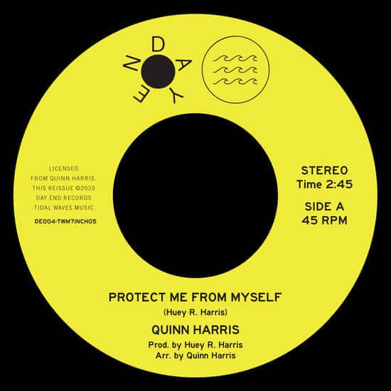 Quinn Harris - Protect Me From Myself 7" [Ltd. 250 Copies] Vinyl