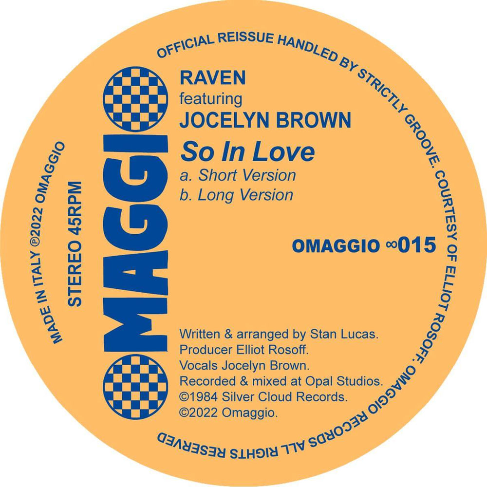 Raven feat. Jocelyn Brown - 'So In Love' Vinyl Vinyl