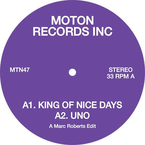 Moton Records Inc - Marc Roberts Edits - Artists Marc Roberts Genre Disco, Edits Release Date April 15, 2022 Cat No. MTN47 Format 12" Vinyl - Moton Records Inc - Moton Records Inc - Moton Records Inc - Moton Records Inc - Vinyl Record