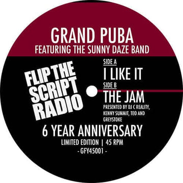 Grand Puba Featuring The Sunny Daze Band - I Like It - Artists Grand Puba Genre Hip-Hop Release Date 21 January 2022 Cat No. GFY45001 Format 7