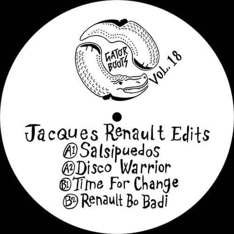 Jacques Renault - Gator Boots Vol. 18 - Artists Jacques Renault Genre Edits, Disco Release Date March 11, 2022 Cat No. GB18 Format 12" Vinyl - Gator Boots - Vinyl Record