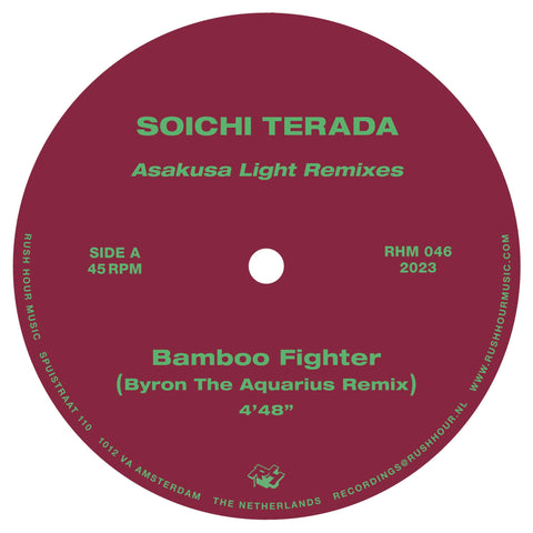 Soichi Terada - Remixes - Artists Soichi Terada Genre Deep House Release Date 3 Mar 2023 Cat No. RHM 046 Format 12" Vinyl - Rush Hour - Rush Hour - Rush Hour - Rush Hour - Vinyl Record