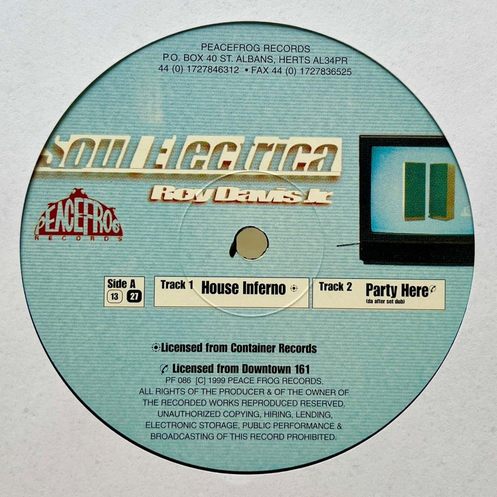 Roy Davis Jr - Soul Electrica Vinyl