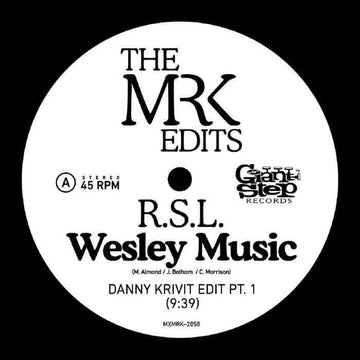 RSL - Wesley Music (Danny Krivit Edits) Vinyl Vinly Record