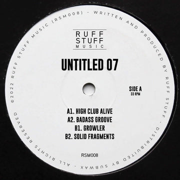 Ruff Stuff - Untitled 07 Vinyl Vinly Record