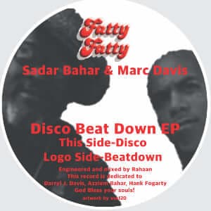 Sadar Bahar & Marc Davis - Disco Beat Down Vinyl Vinly Record