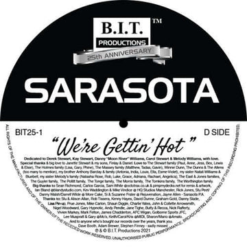 Sarasota - We're Gettin Hot - Part 2 Vinyl Vinly Record