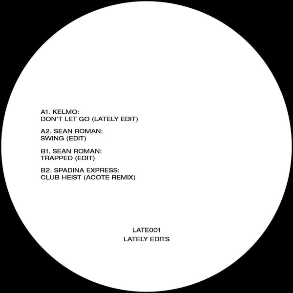 Sean Roman & more - 'Lately Edits' Vinyl Vinyl