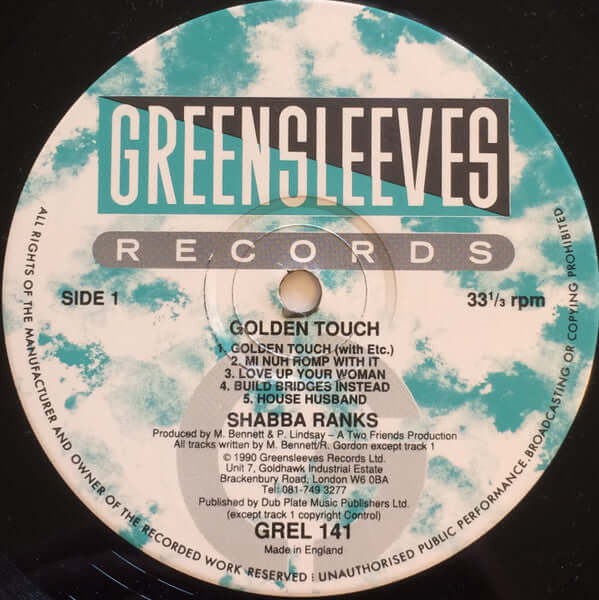 Shabba Ranks - Golden Touch Vinyl